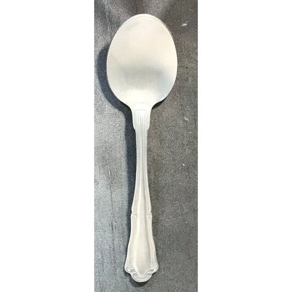 Royal Norfolk 7" Place Oval Soup Spoon Venice Pattern 18/10 Stainless Steel - Picture 3 of 8